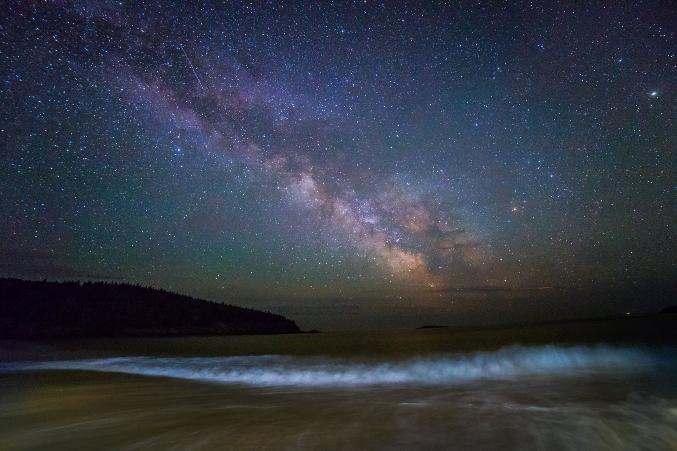 Night Sky over Sand Beach Kent Miller