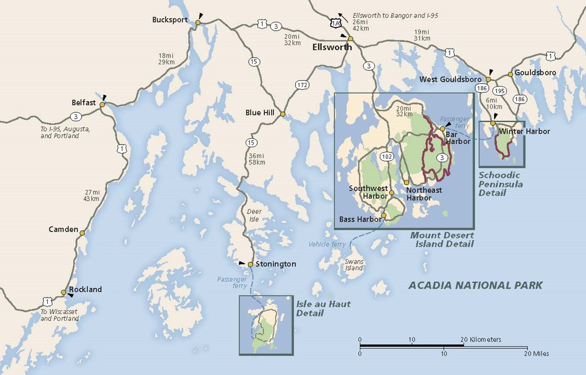 Maps Acadia National Park (U.S. National Park Service)