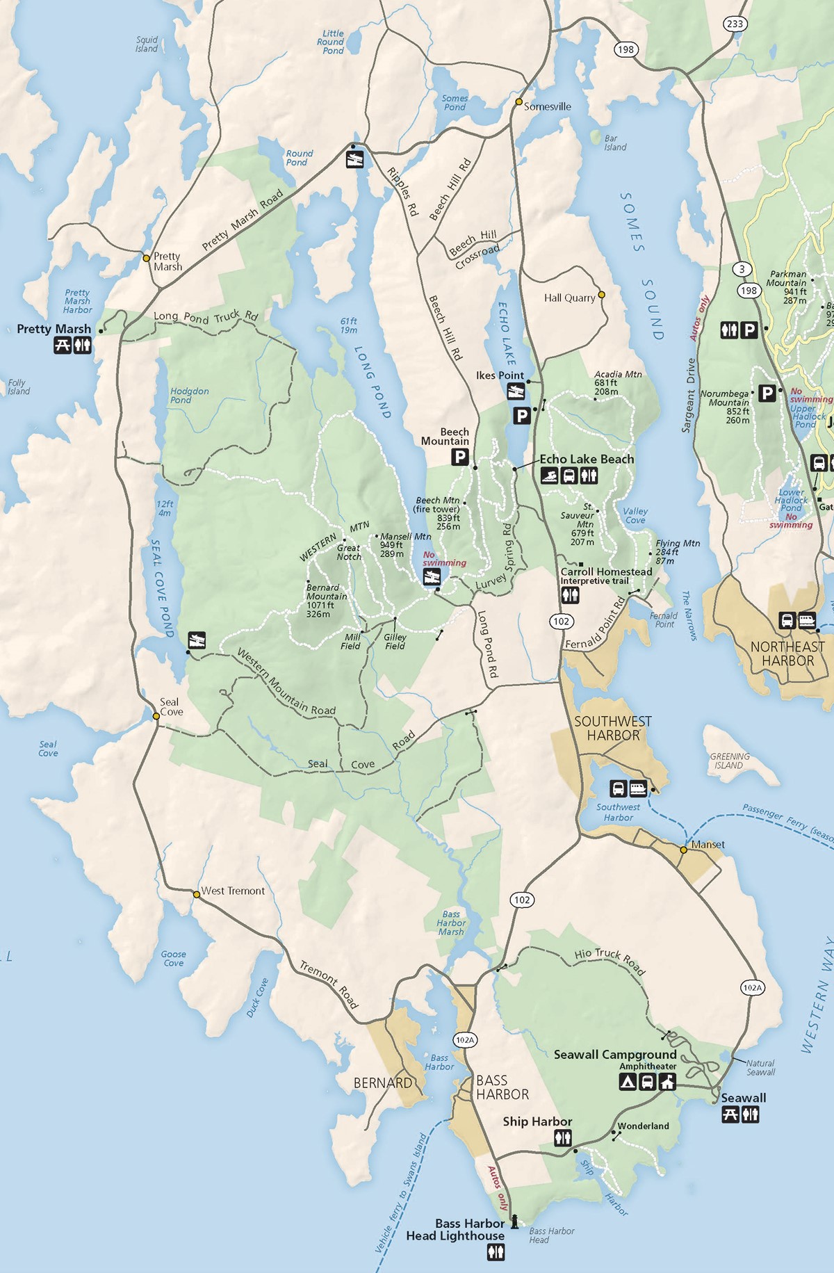 West Side of Mount Desert Island Acadia National Park (U.S. National