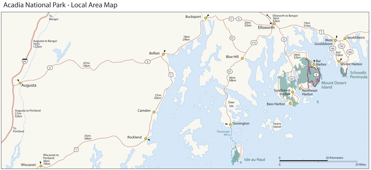 Acadia National Park Maine Map Maps   Acadia National Park (U.S. National Park Service)