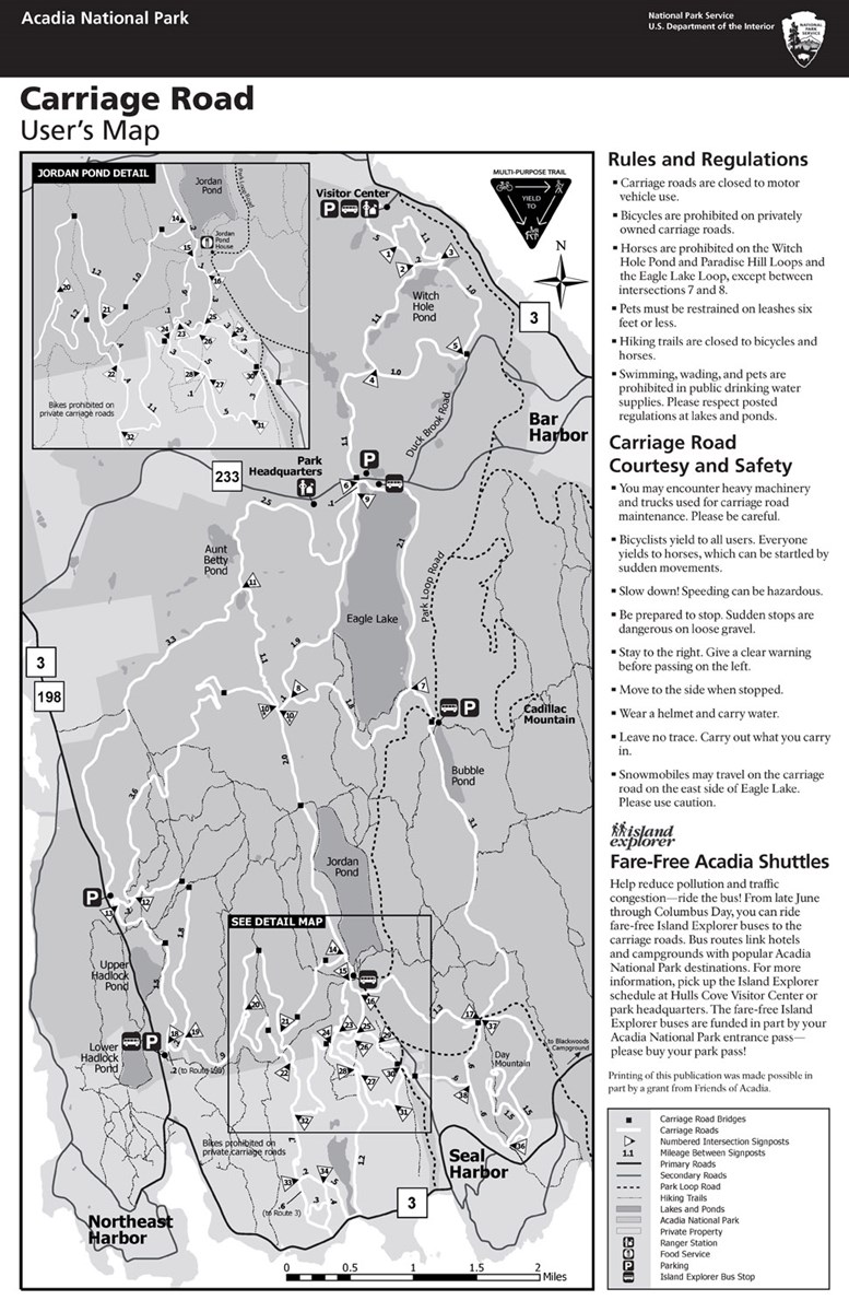 Maps Acadia National Park U S National Park Service
