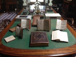 JQA BOOKS ON LIBR TABLE MED