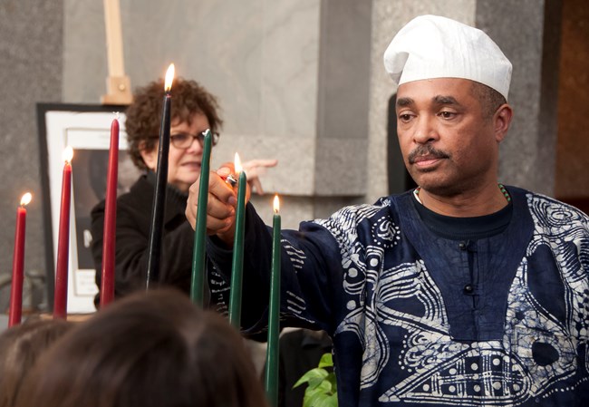Lighting of the Seven Kwanzaa Candles