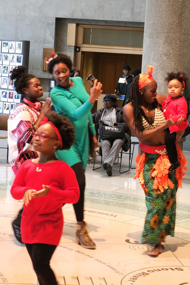 Youth dance during Kwanzaa