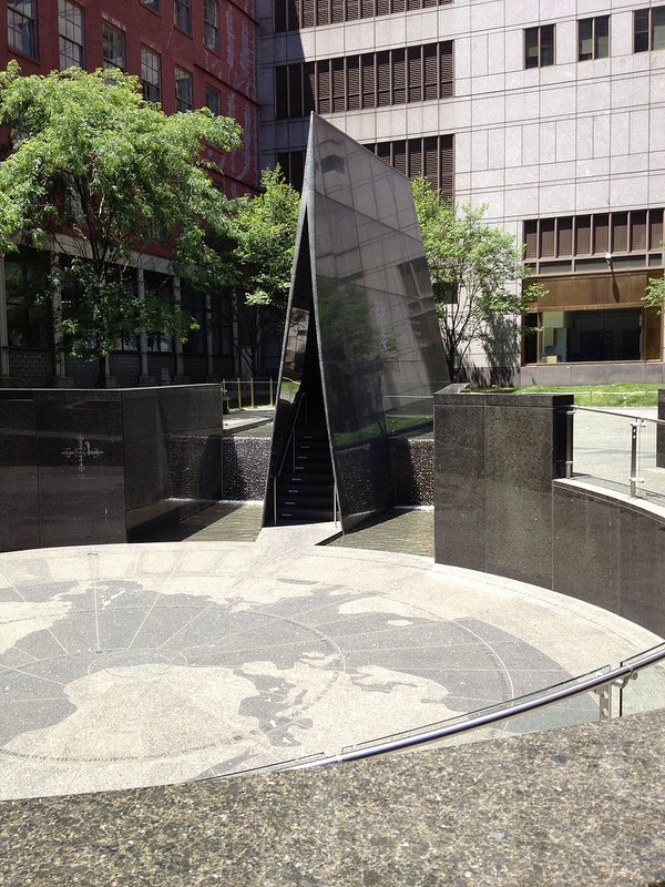 A view of the Ancestral Libation Chamber at the outdoor memorial.