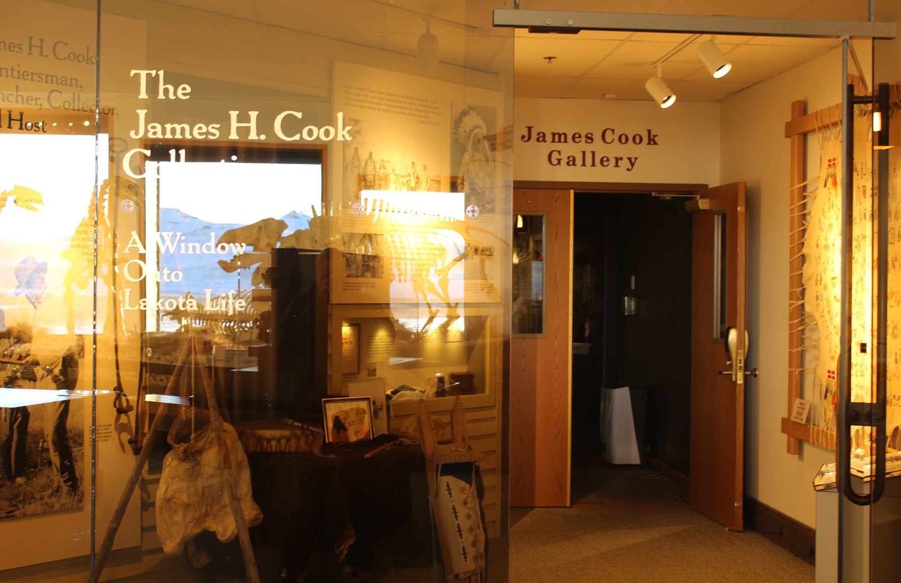 Open Doors Open doors to the James H. Cook Gallery