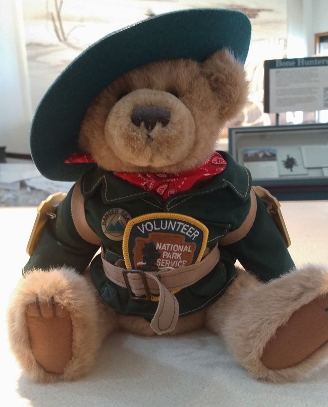 Ranger Gus Ranger Gus is a mascot for the Agate Fossil Beds rangers.
