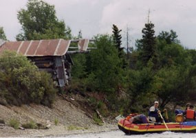 Erosion threatens many of the Alagnak River's historic resources.
