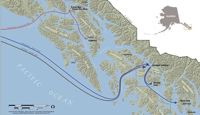 map of Southeast Alaska