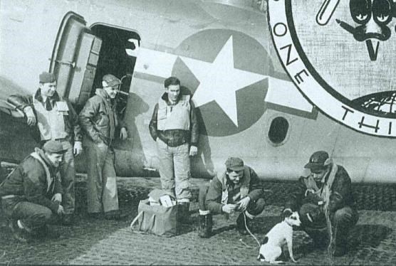 Crew by a plane