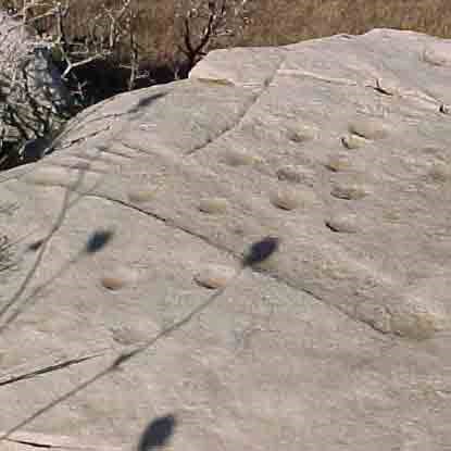 Petroglyph near the ruins Petroglyph near the ruins
