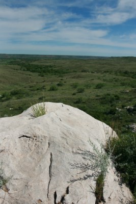 Turtle Petroglyph overlooking the Canadian River Valley