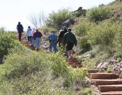 Hiking to the Quarries.