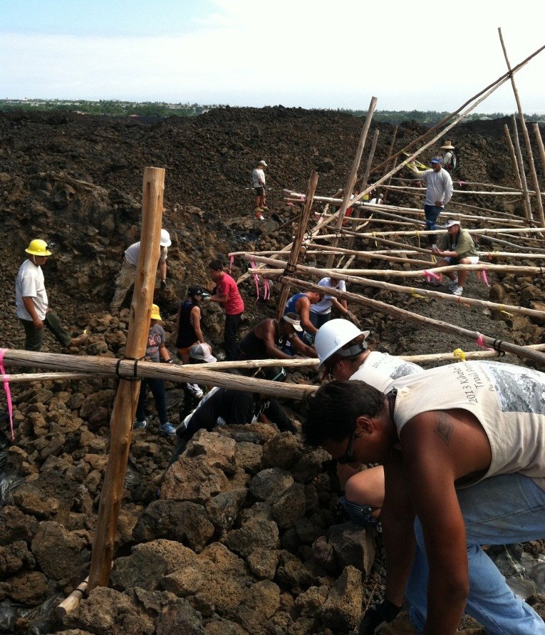 Olokea, a traditional Hawaiian ladder system Olokea, a traditional Hawaiian ladder system