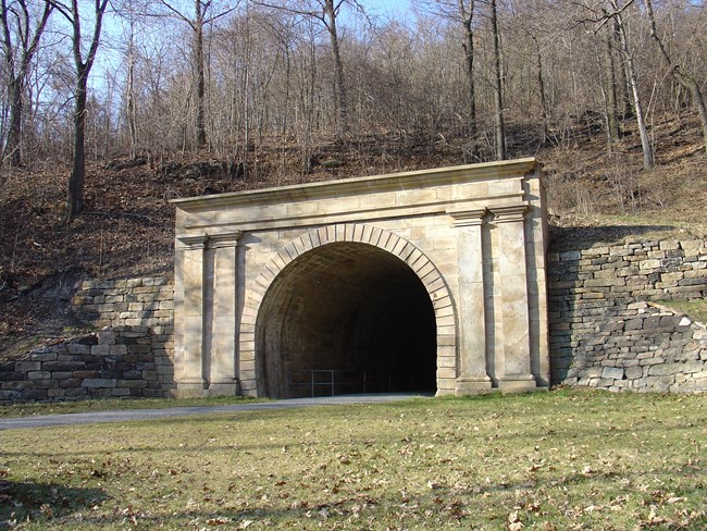 Western Portal with fancy stonework