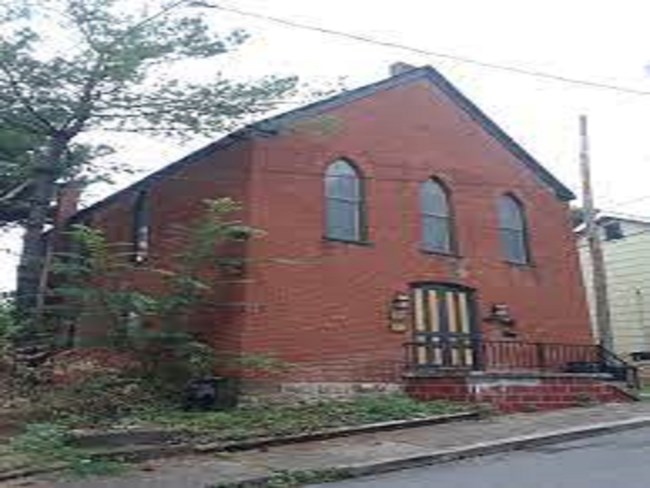 A red brick church