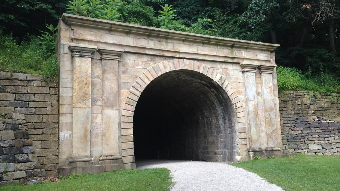 Railroad tunnel entrance