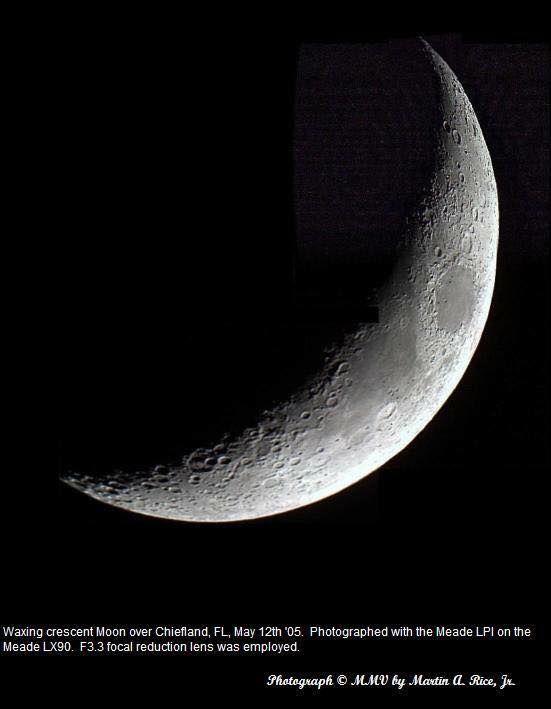 A view of the moon