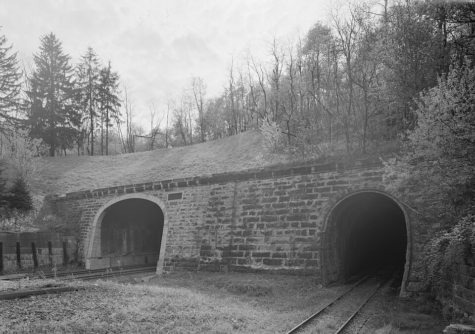 Two railroad tunnels
