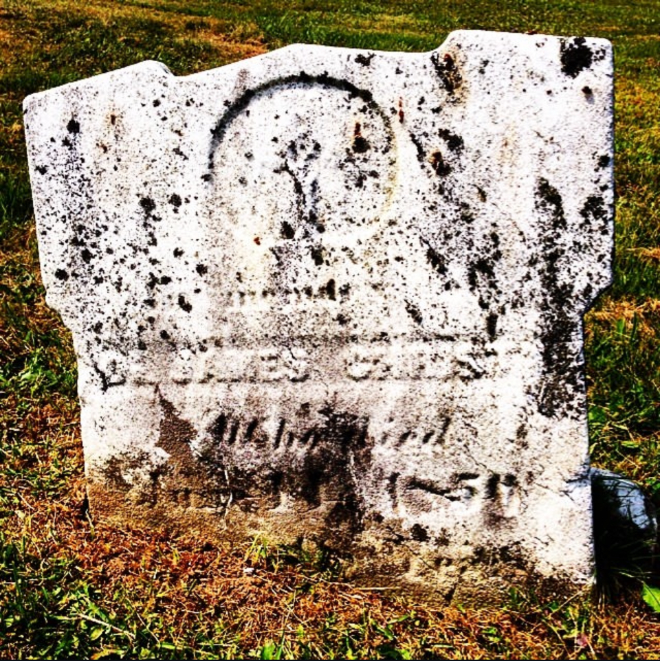 A gravestone