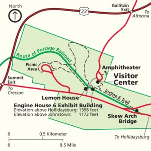 Map of the main unit of the park