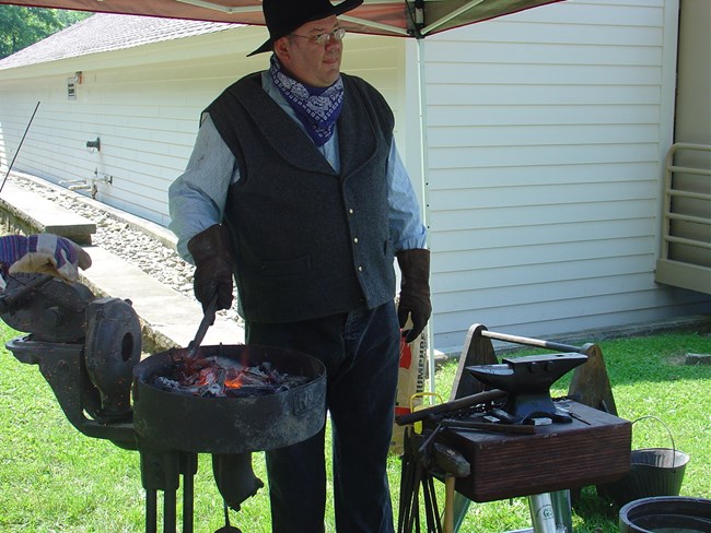 Blacksmith Paul from Greenwood Furnace State Park