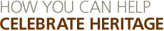 How Can You Help Celebrate Heritage
