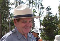 Smiling park ranger