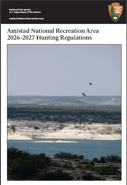 Cover of 2026-2027 Hunting Season Regulations for Amistad National Recreation Area