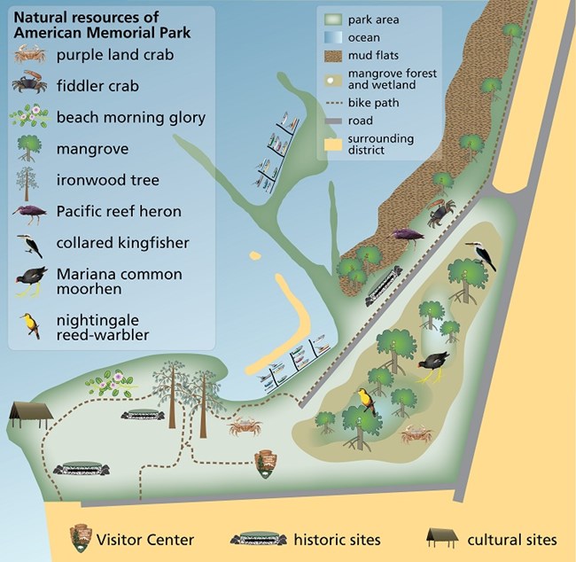 American Memorial Park Map