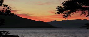 Sunset over Katmai National Park