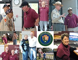 Collage of volunteer photographs Collage of volunteer photographs