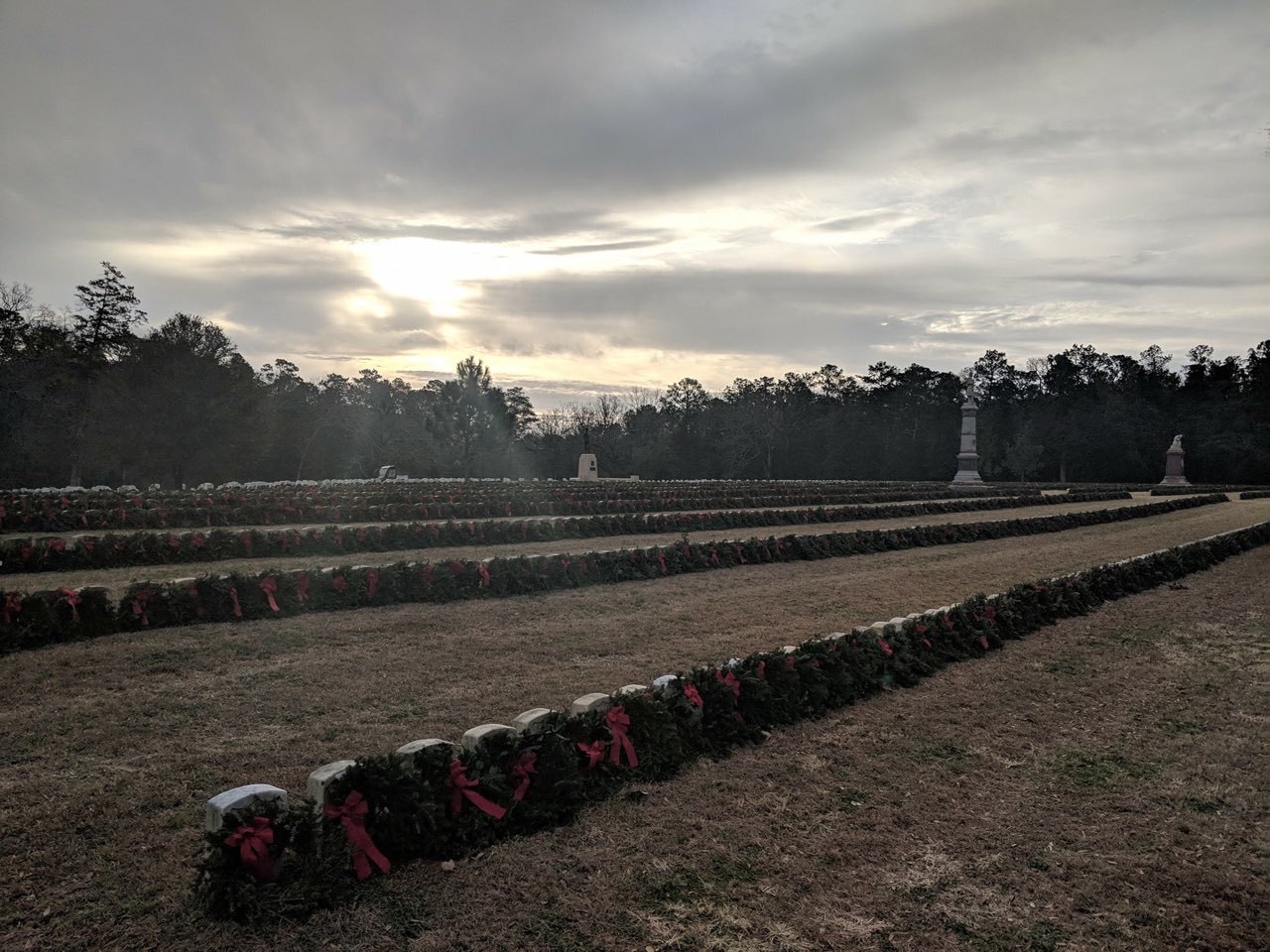 Wreaths in Section J and K Wreaths in Section J and K