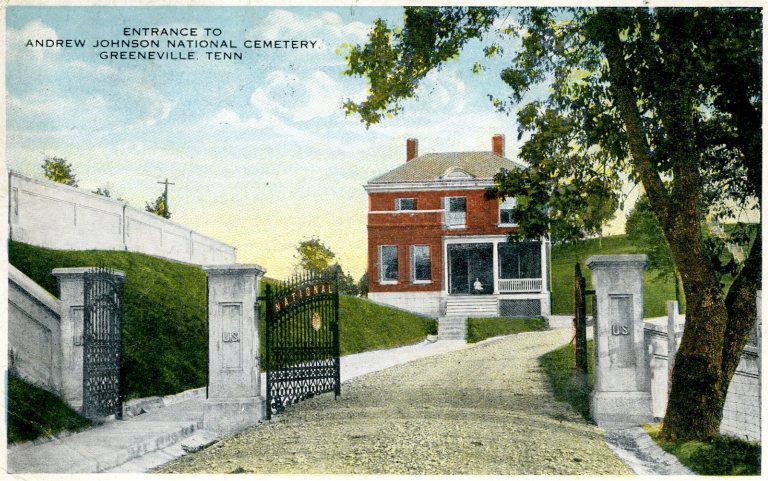 Cemetery postcard