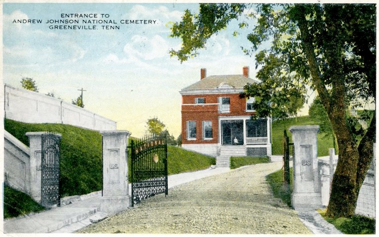 Cemetery postcard