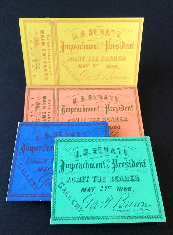 Impeachment ticket collage