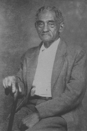 An older image of former slave Will, with cane from FDR