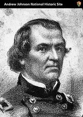 An image of Andrew Johnson in uniform during the Civil War