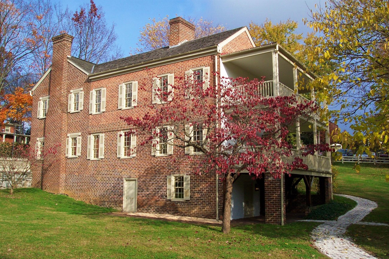 Andrew Johnson Homestead in the fall