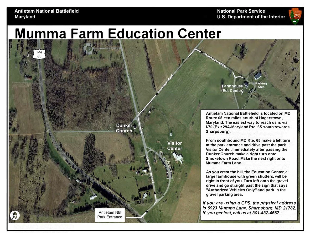 Map-to-Mumma-Farm-Education-Center Map