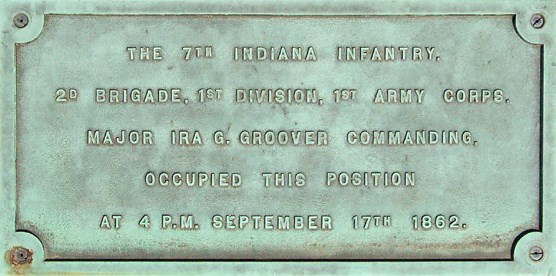 7th Indiana Volunteer Infantry Monument Plaque