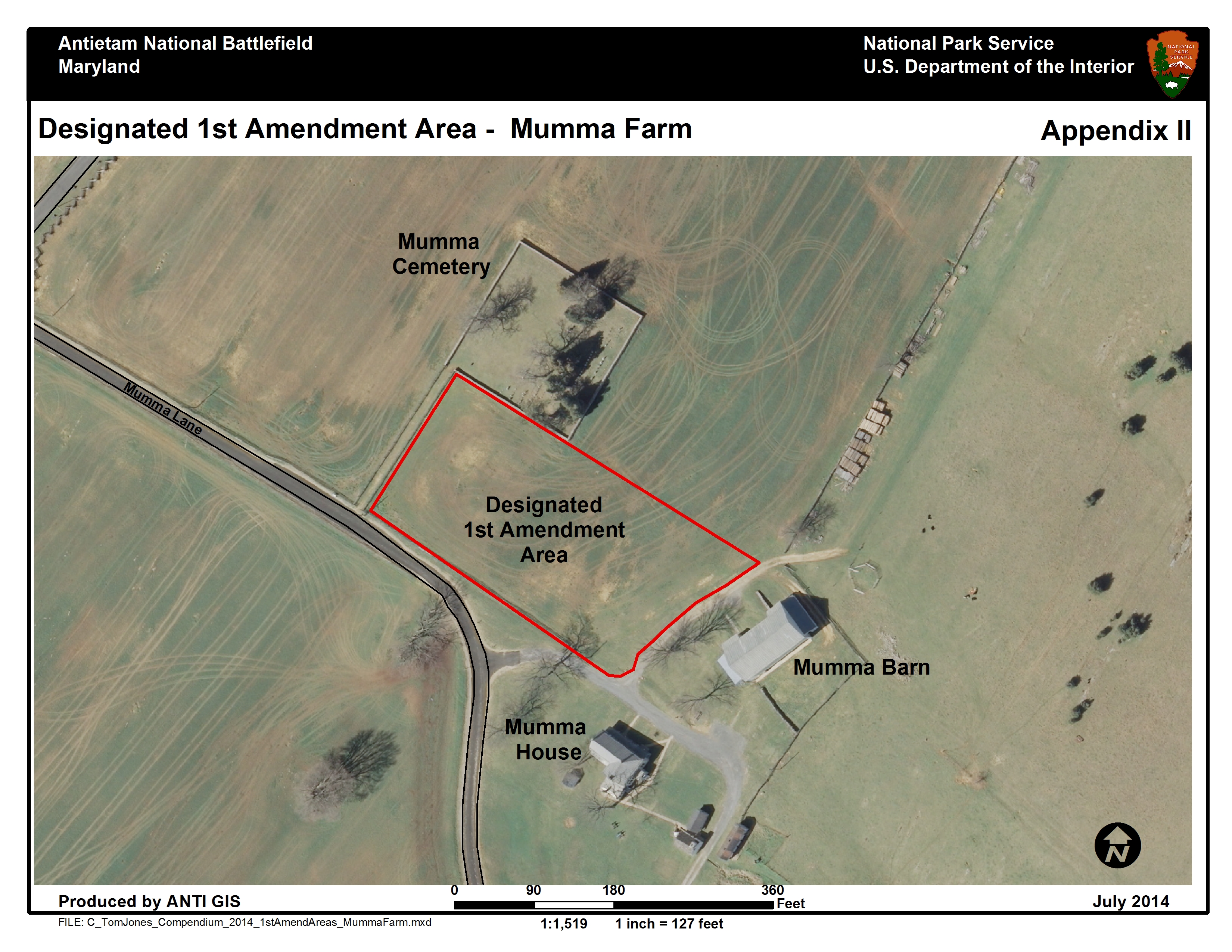 map of Mumma farm area