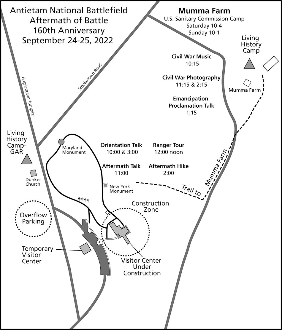 Map of visitor center with programs