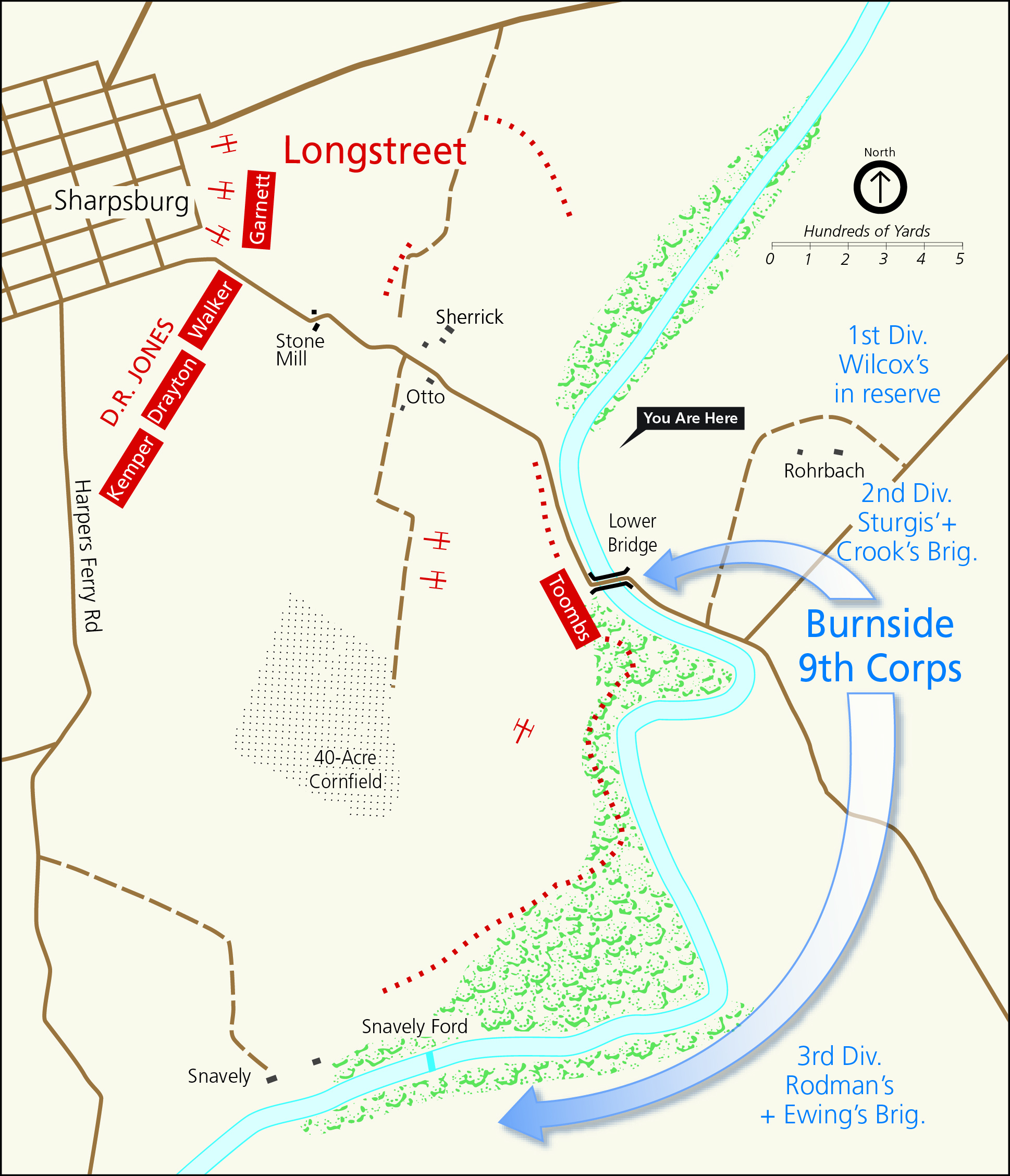 9th Corps Battle Plan Map