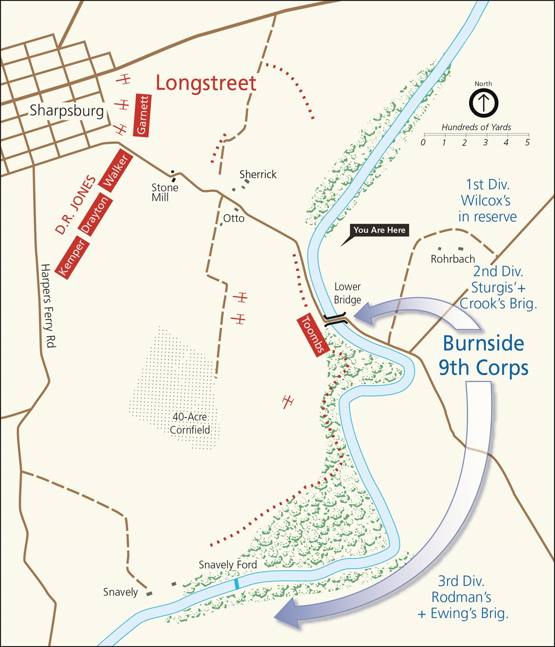 9th Corps Battle Plan Map