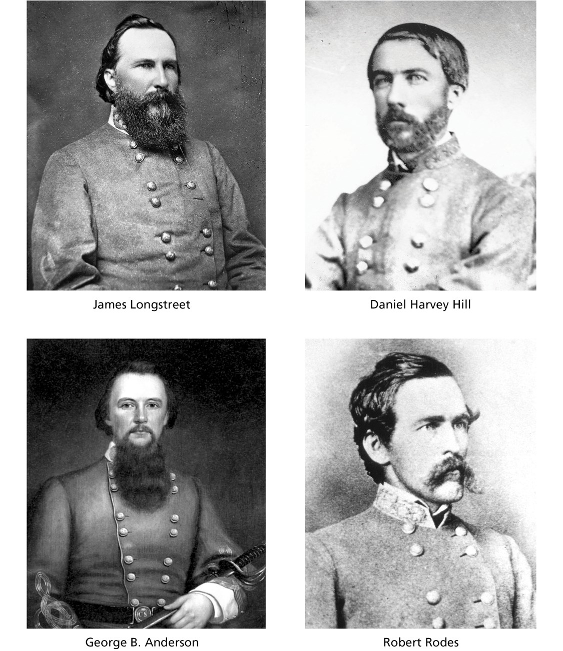 Portraits of Confederate Leaders at Bloody Lane