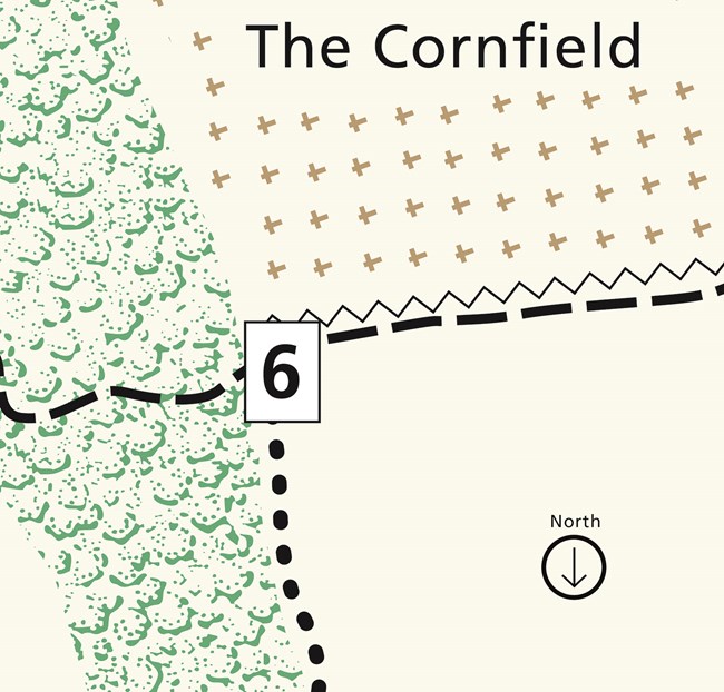 Map of the northeast corner of the Cornfield