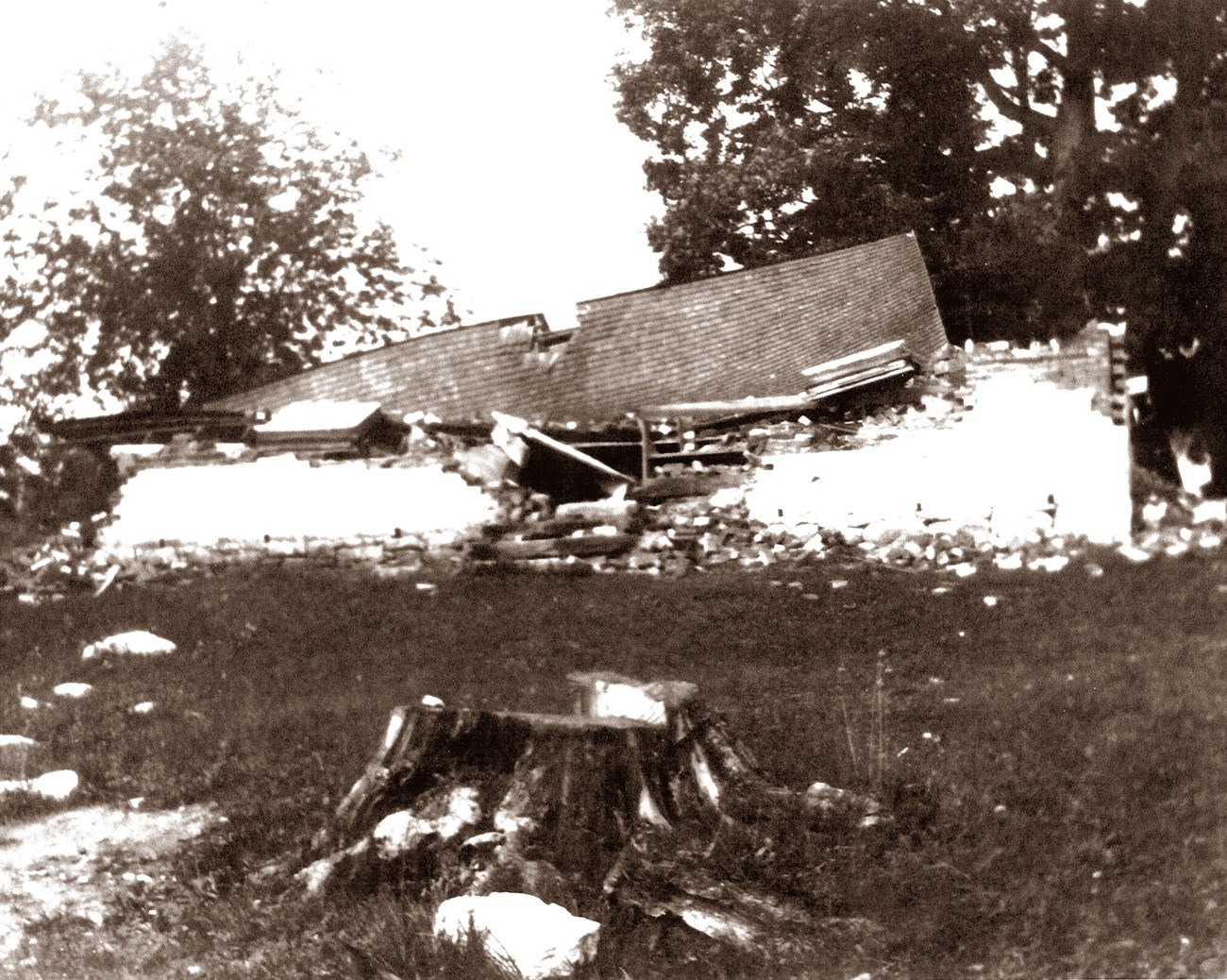 Dunker Church was destroyed in 1921