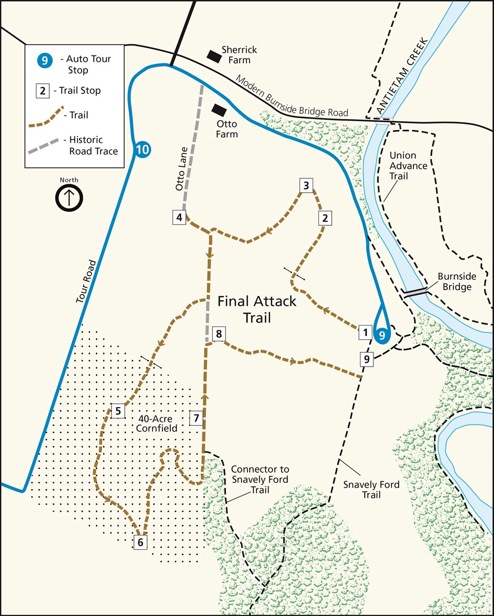 Map of the Final Attack Trail