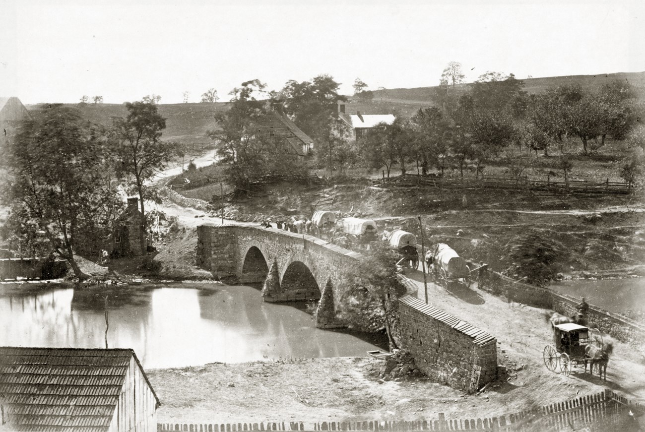 Historic photograph of the Middle Bridge at Antietam